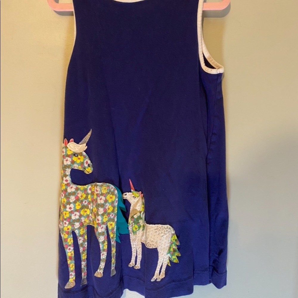 Girls blue mini boden dress